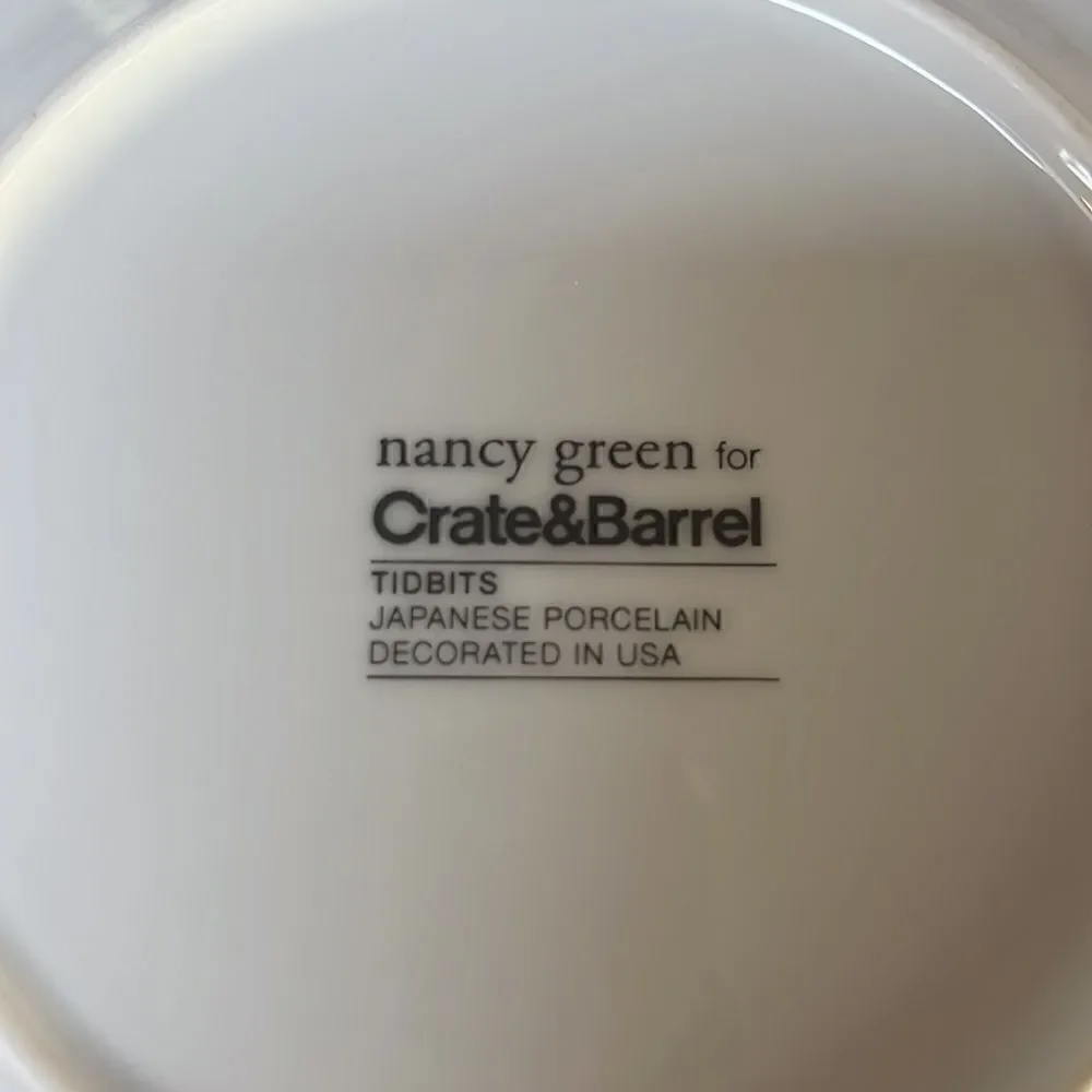 Nancy Green for Crate & Barrel Tidbits Appetizer Plates set of 2
